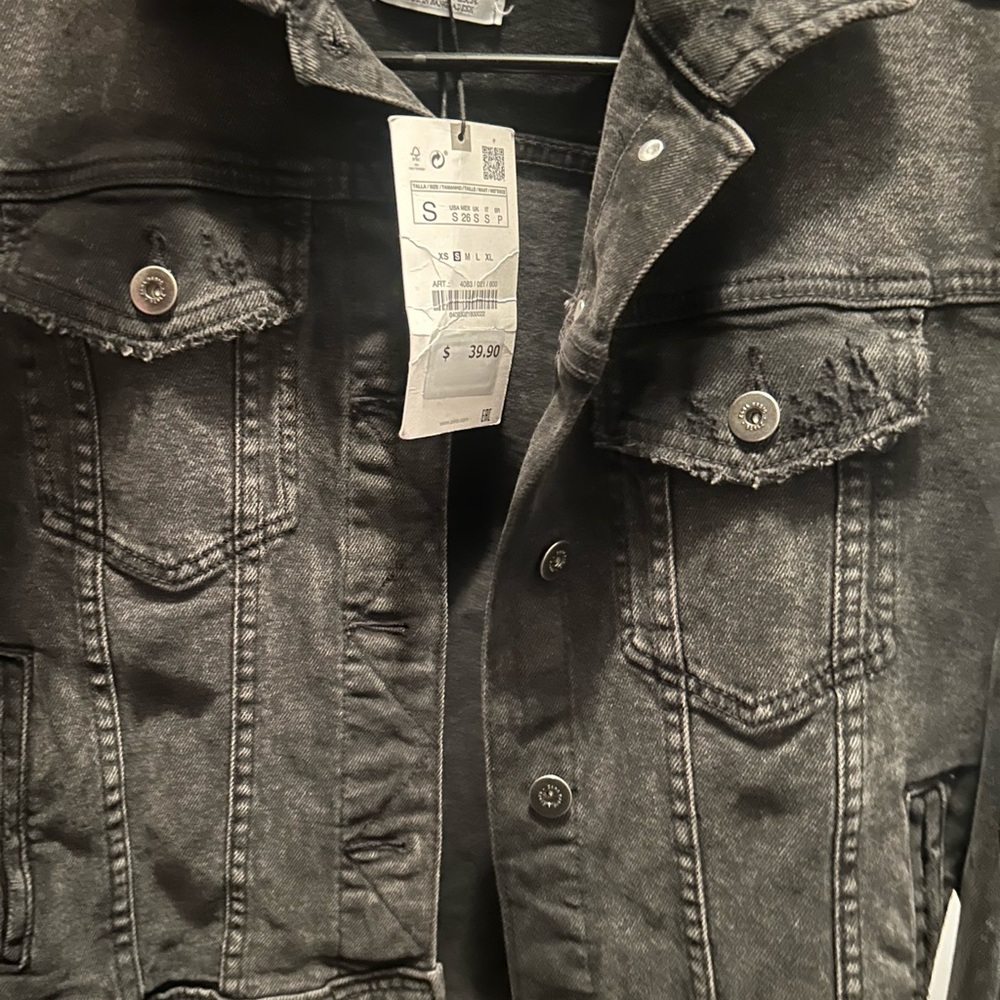 Zara Black Jean Jacket